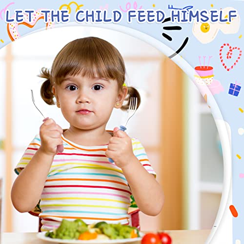 Chumia 9-Piece Stainless Steel Toddler Fork Set
