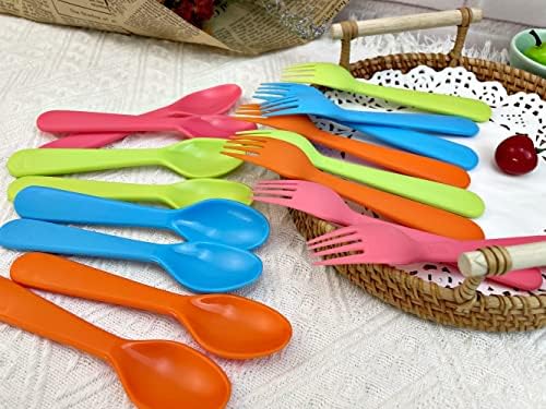 Jawbush 16 Pcs Kids Utensils Set Durable and Safe for Kids