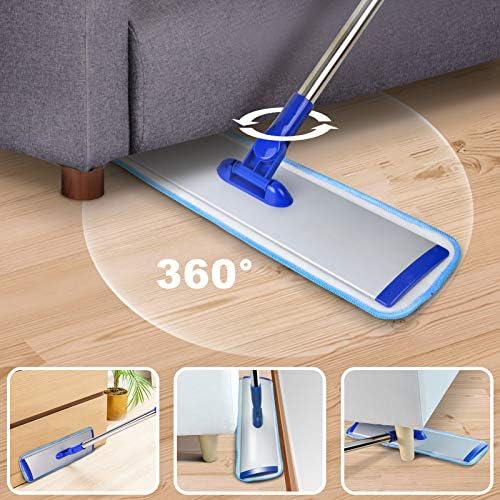 18 Professional Microfiber Mop Clean Hard Surfaces Effortlessly