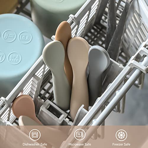 6-Pack Baby Spoons Self-Feeding for Babies