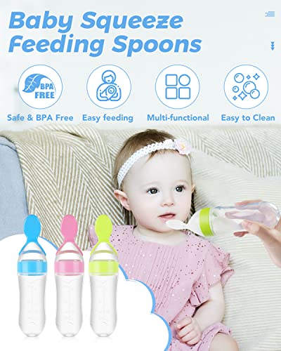 3 Pack Baby Silicone Feeder Set