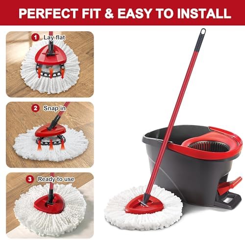 Tidy Monster 4-Piece Mop Heads for O-Ceda