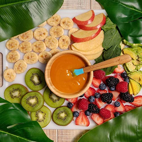 Avanchy Bamboo Silicone Baby Feeding Spoon Safe Ergonomic BPA-Free