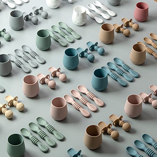 SAMiGO Silicone Baby Spoons Set of 3 6 Months