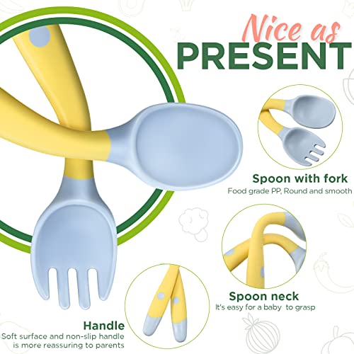 Top Choice Bendable Self-Feeding Training Set for Babies