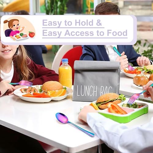 Perfect for Kids E-far Rainbow Toddler Utensils Set