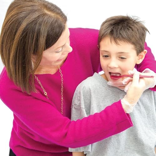 TalkTools Bumpy Magenta Spoons - Texture-friendly Design for oral awareness