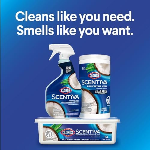 Clorox Scentiva disinfecting wet mop pad