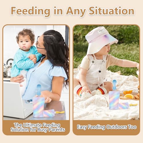 MiniMunch Silicone Baby Spoon Set