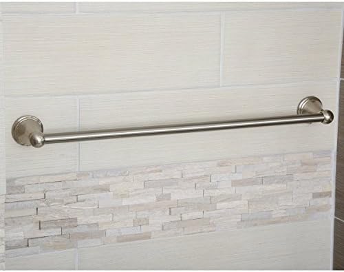 Amazon Basics Bamboo Towel Bar Satin Nickel