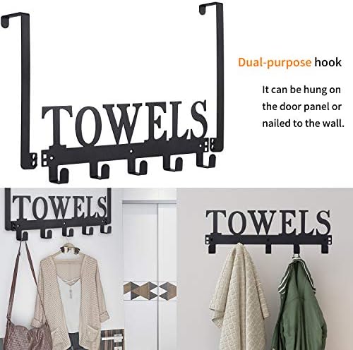 Premium Over The Door Towel Rack by Kuhome