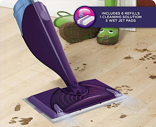 swiffer wetjet starter kit - reusable electric floor mop complete