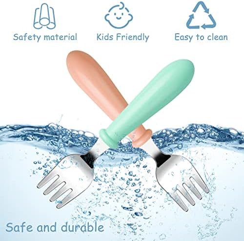 Pimoys Toddler Flatware Set BPA-Free Dishwasher Safe