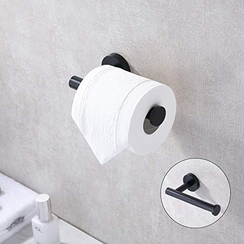TASTOS Matte Black Toilet Paper Holder