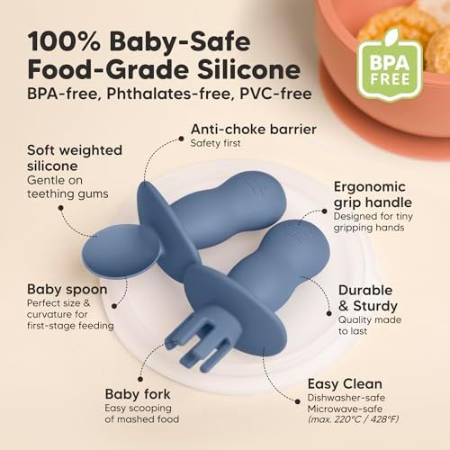 4-pack Silicone Baby Set for Feeding
