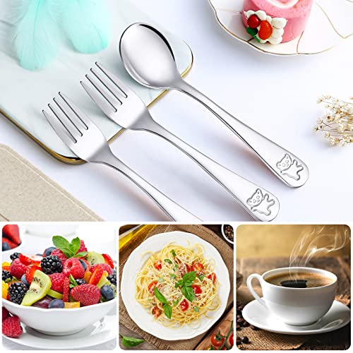 Perfectly Sized for Kids 12 Set stainless steel toddler utensils