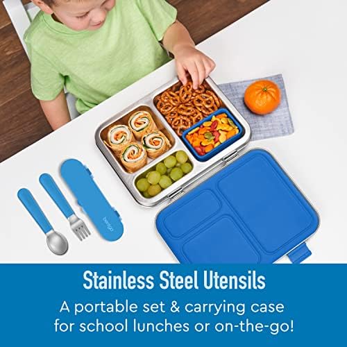 Bentgo Kids Stainless Steel Utensil Set - Reusable for School Travel