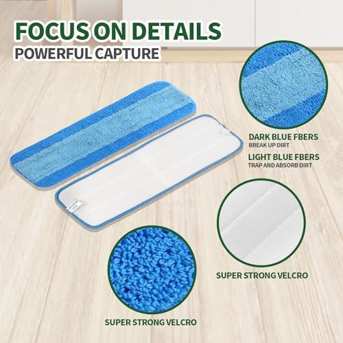 3 Pack Microfiber Cleaning Pads for Bona Mop