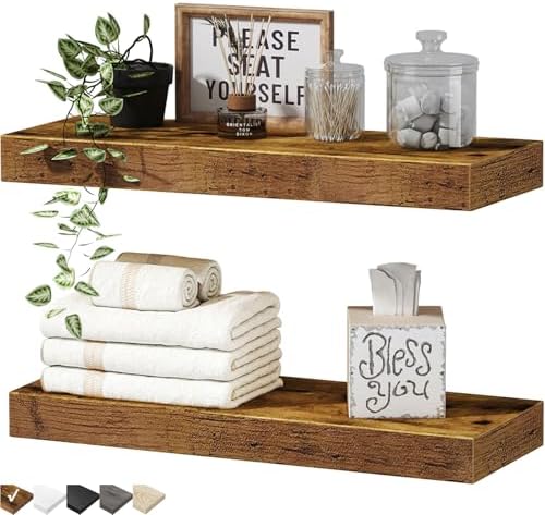 FHF Floating Shelves Rustic Brown