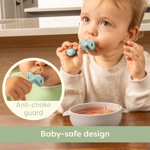 Ergonomic Silicone Baby Feeding Spoons for 6 Months