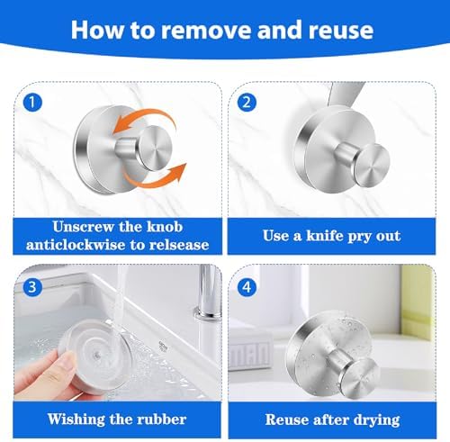Chunky Suction Cup Hooks No-Drill Bathroom Kitchen Robe Hangers