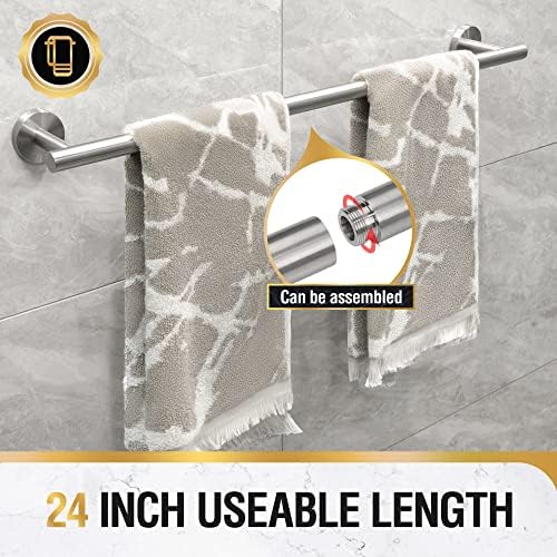HITSLAM Brushed Nickel Towel Bar