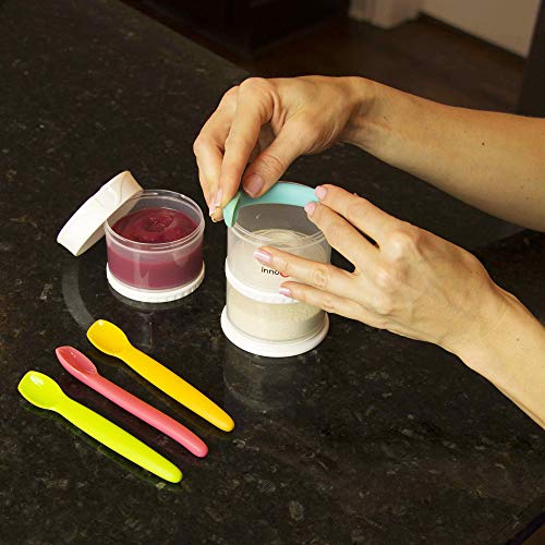 Innovy Baby Silicone Baby Spoon with Carrying Case Safe for Gums