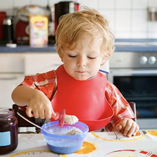 Perfect Baby Utensils Set Self-Feeding Ergonomic Design Safety Baffled 12-Piece binge