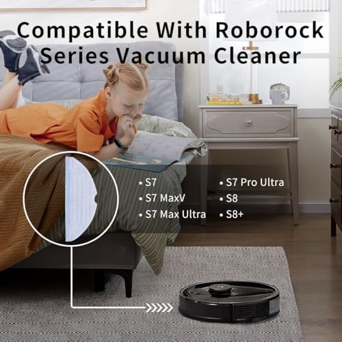 8Pcs Microfiber Mop Cloth Pad for Roborock Robot Vacuums 1