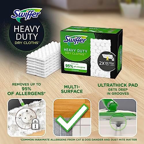 Swiffer Sweeper Heavy Duty Dry Cleaning Cloth 40-Count