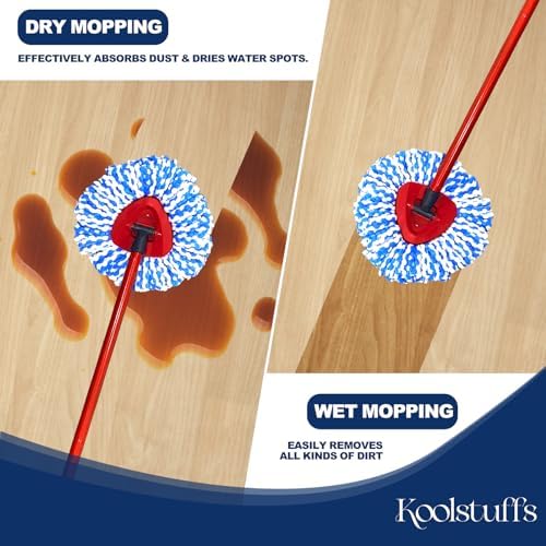 Mop Head Replacement 3-Pack Spin Mop Refill
