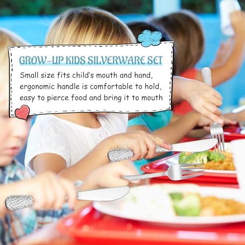 E-far Kids Flatware Set Stainless Steel Tokens for toddlers