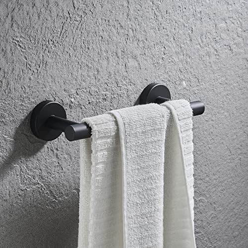 Stainless Steel Towel Rack Matte Black 9-Inch BathroomHardware Set