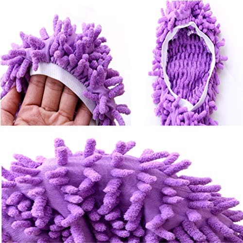 Microfiber Mop Slippers for House Cleaning - Soft Washable Reusable