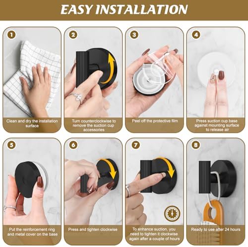 Premium Suction Cup Hooks for Showers More