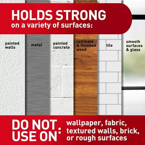 Secure Double Bathroom Wall Hook with Adhesive Strip