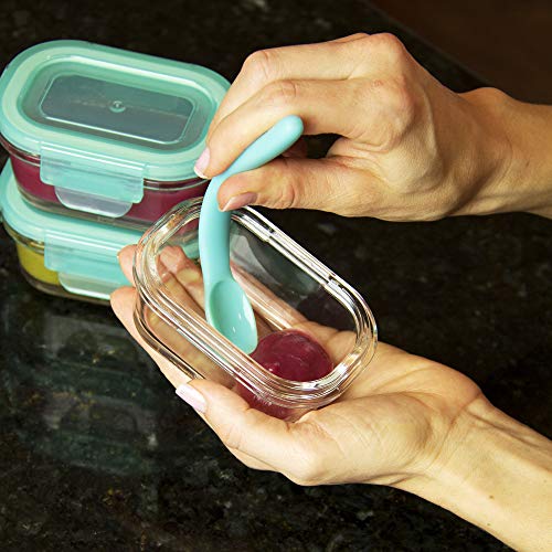 Innovy Baby Silicone Baby Spoon with Carrying Case Safe for Gums