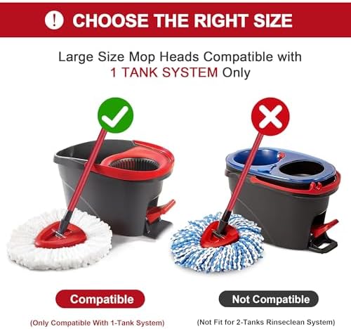 Tidy Monster 4-Piece Mop Heads for O-Ceda
