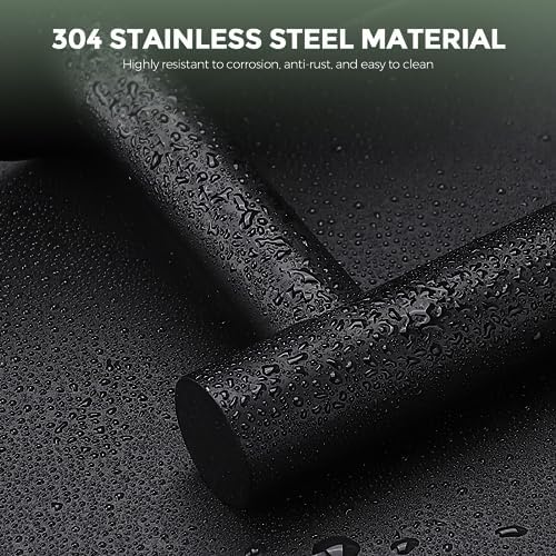 Matte Black Stainless Steel Toilet Paper Holder