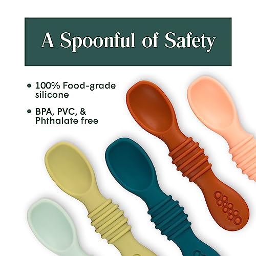 Simka Rose Silicone Baby Splitters - Safe Self-Feeding Easy to Clean dishwasherMicrowave Safe