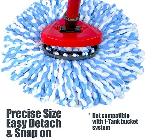 6-Pack Mop Heads for OCedar Mops - Deep Cleaning Easy Maintenance