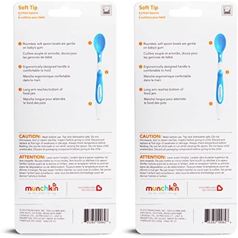 Love Feeding Time with Munchkin Soft Tip Baby Spoons BPA Free 12 Pack