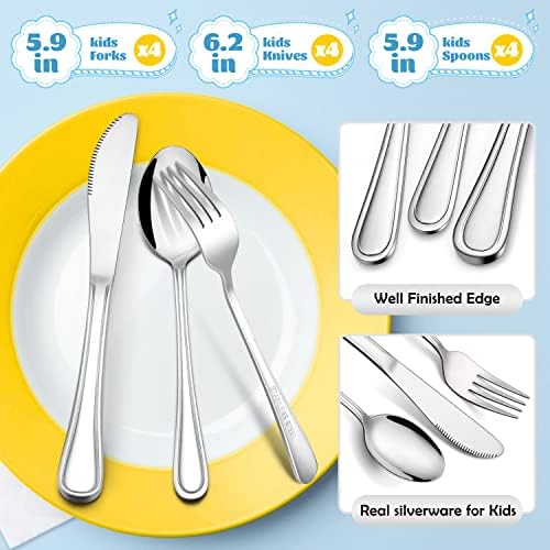 E-far Kids Stainless Steel Flatware Set