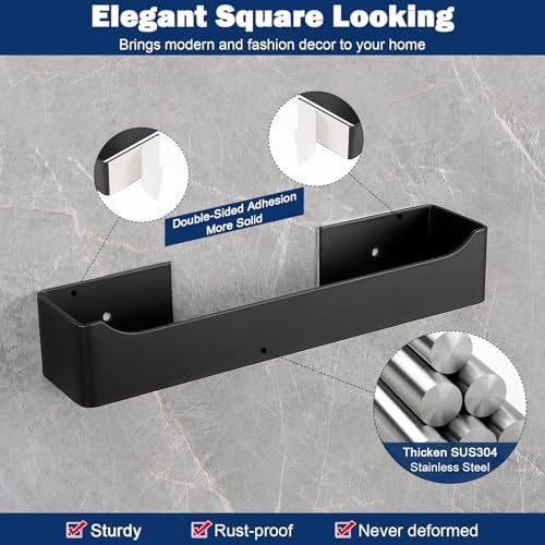 NearMoon Adhesive Towel Holder for Bathroom Kitchen