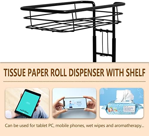 Toilet Paper Holder Stand with Raised Base for Bathroom