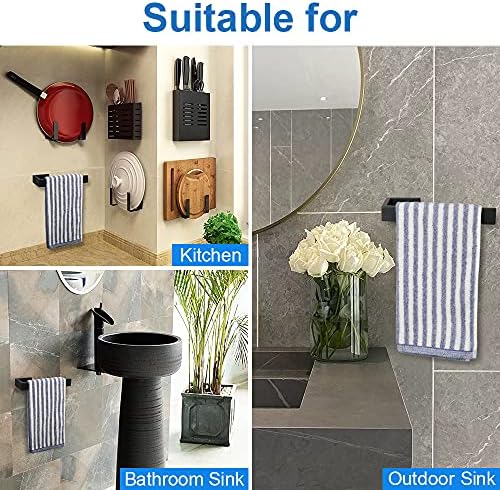 TocTen Hand Towel Holder Stainless Steel Sink Towel Holder 9 in