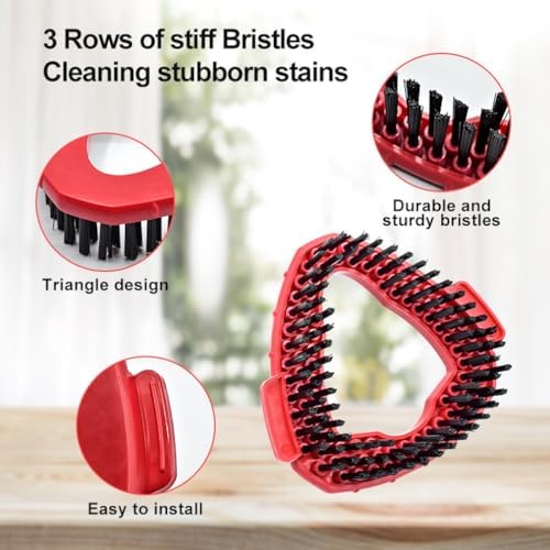 2-Pack Scrub Brush Head for Ocedar EasyWring 1-Tank Spin System