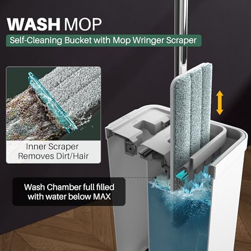 JOYMOOP High-Quality Mop and Bucket Set for Wet Dry Cleaning