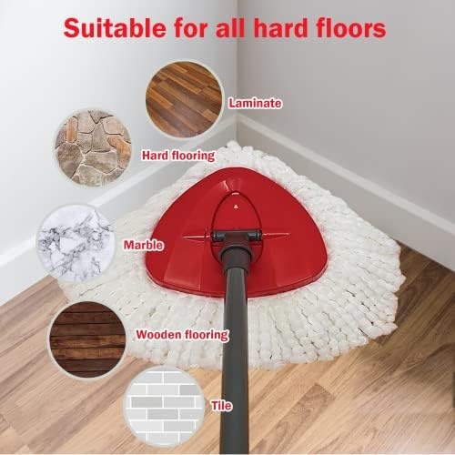 4-Pack of Microfiber Mop Heads