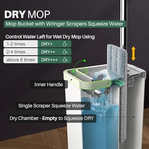 JOYMOOP High-Quality Mop and Bucket Set for Wet Dry Cleaning